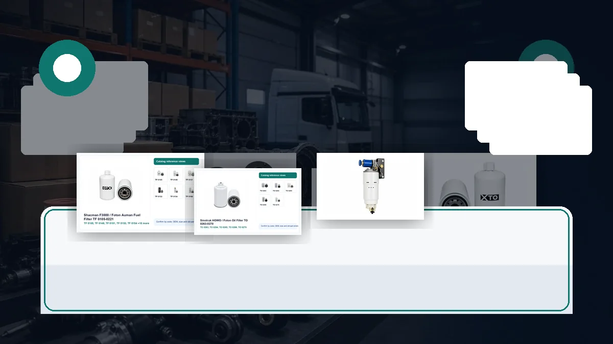 HOWO, Shacman and Foton Filter Parts Matching Guide